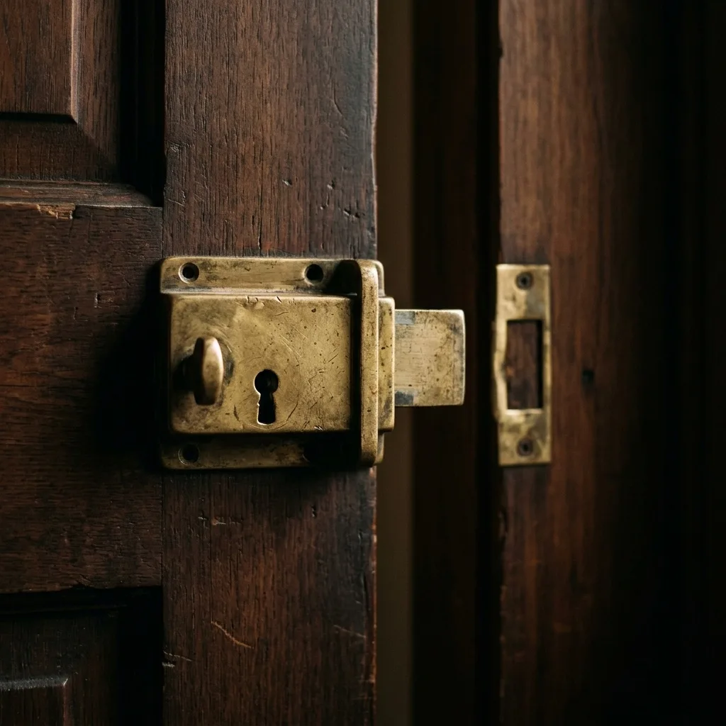 Serratura lasciata aperta, simbolo di vulnerabilità del sito